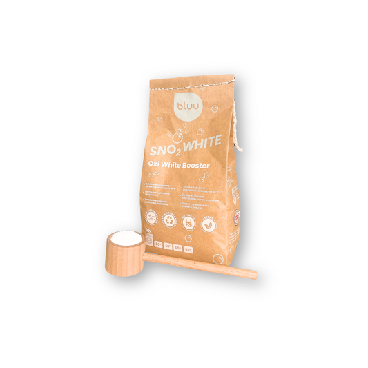 bluu snO2 white avec cuillère à mesurer