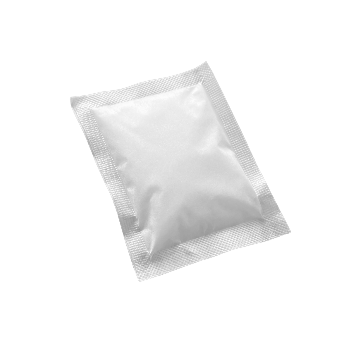 Einzelnes calcbusters Sachet vor hellem Hintergrund.