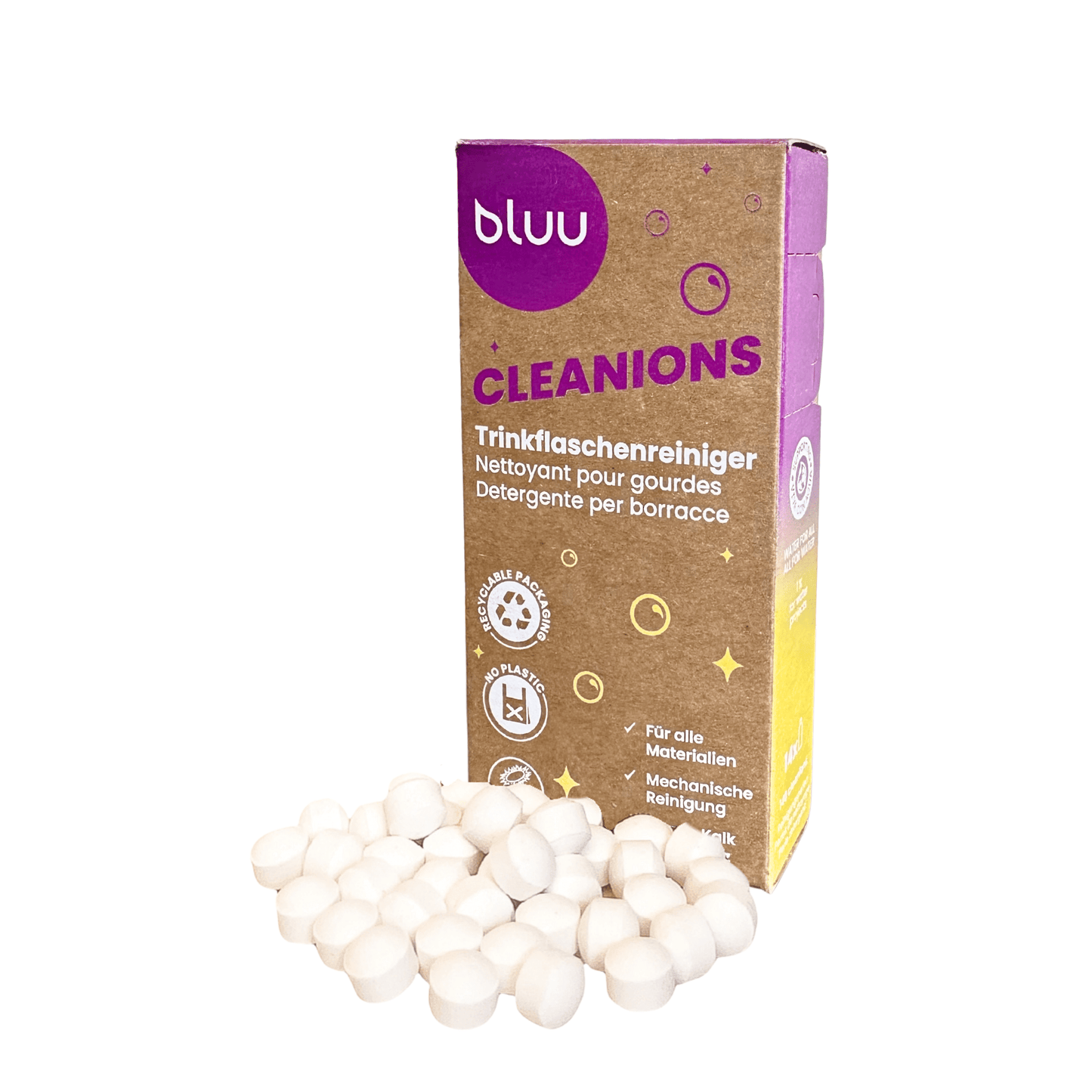 bluu cleanions - Trinkflaschenreiniger - BL00120 - bluu - Die Waschsensation