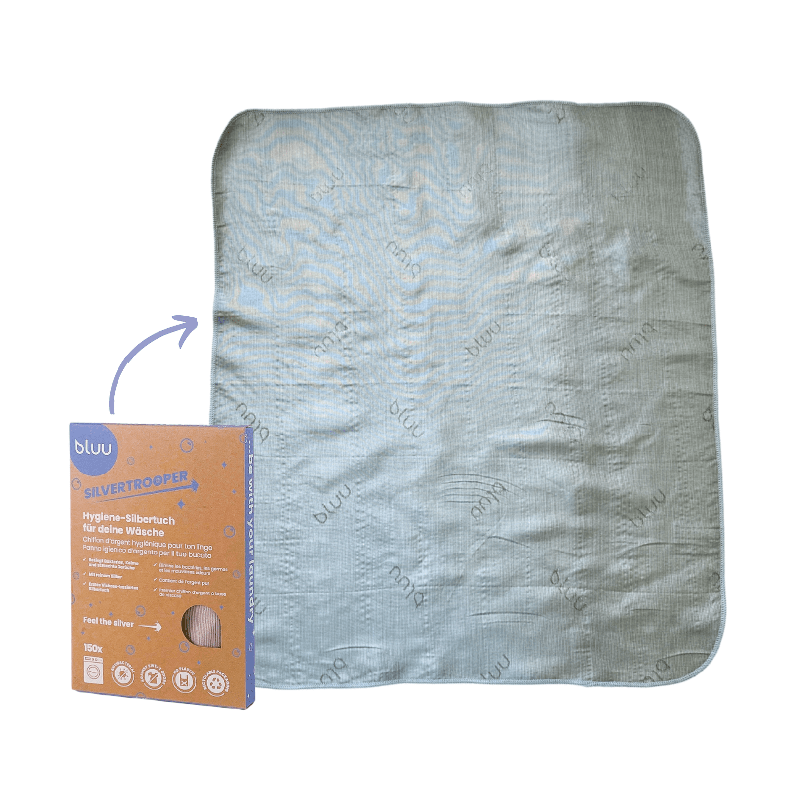 bluu silvertrooper – Hygiene Silbertuch - BL00090 - bluu - Die Waschsensation