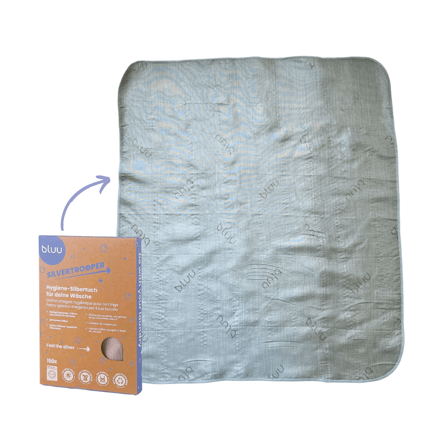 bluu silvertrooper – Hygiene Silbertuch - BL00090 - bluu - Die Waschsensation