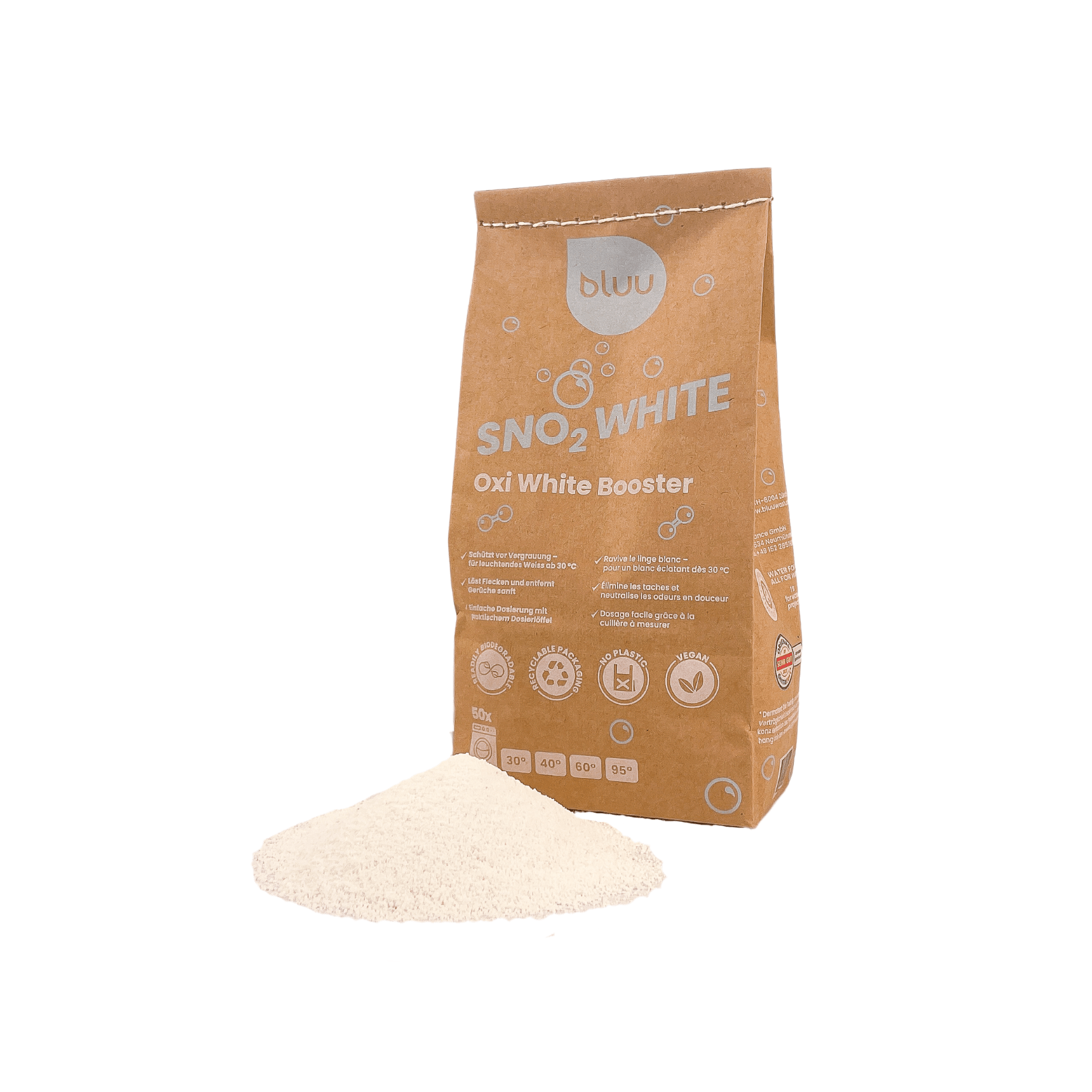 bluu snO2 white - Oxi White Booster – bluu - Die Waschsensation