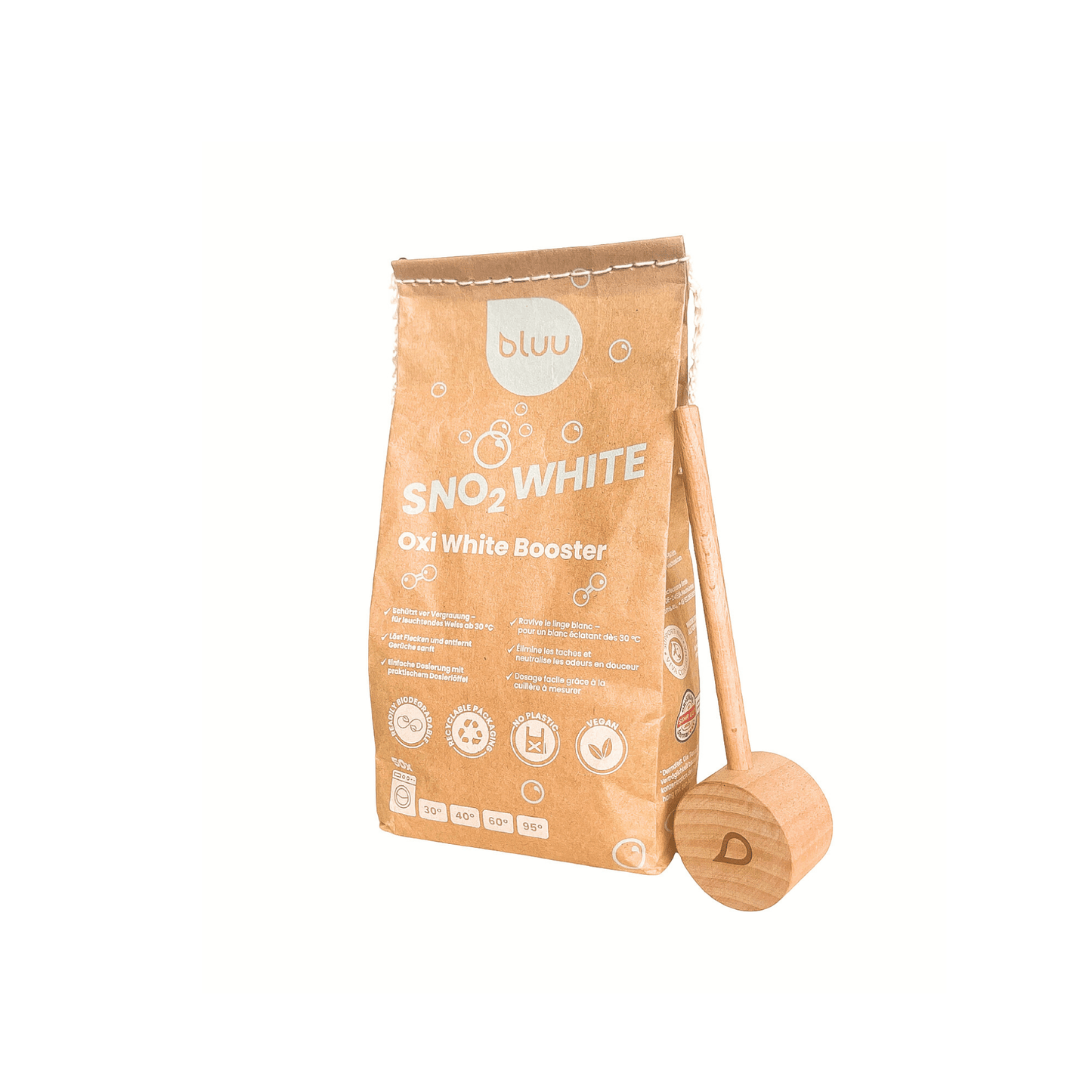 bluu snO2 white - Oxi White Booster inkl. Dosierlöffel - BSET016 - bluu - Die Waschsensation