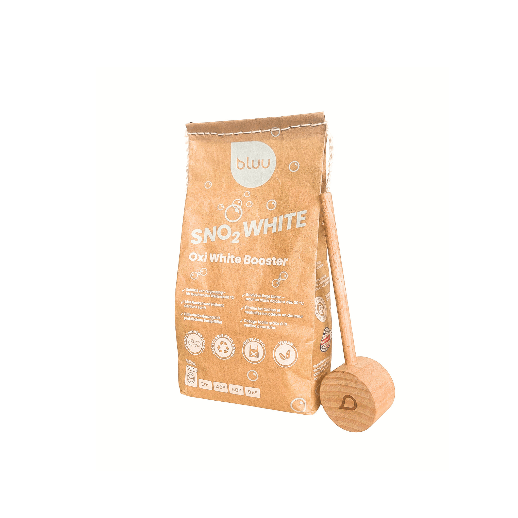 bluu snO2 white - Oxi White Booster inkl. Dosierlöffel - BSET016 - bluu - Die Waschsensation