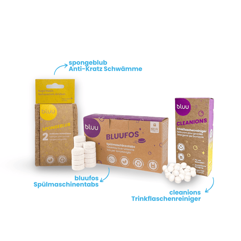 bluu dishwashing set