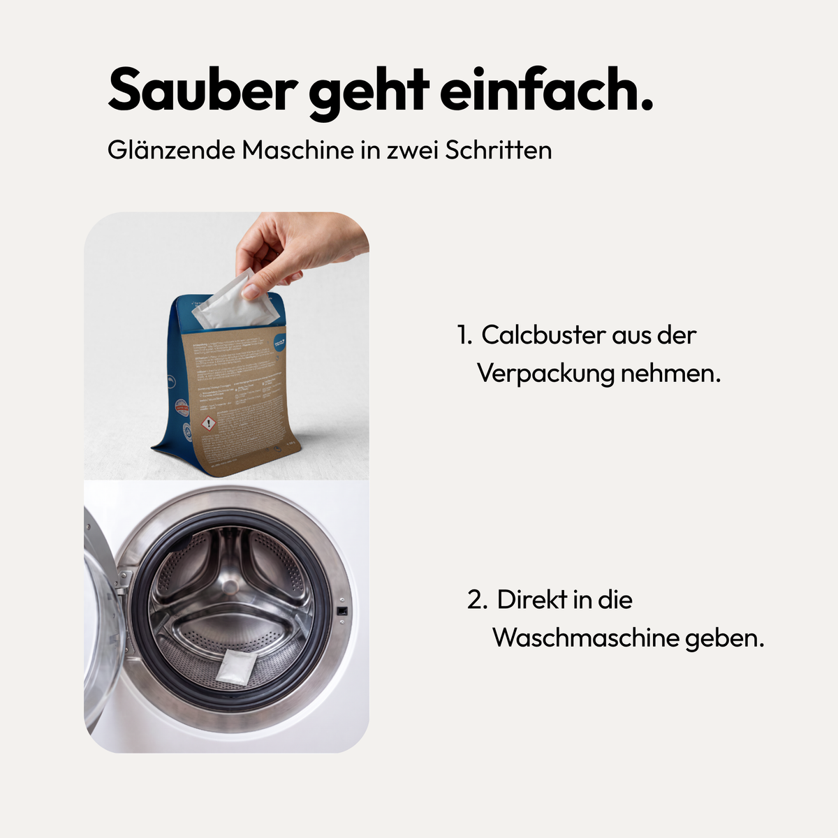 bluu calcbusters - Washing machine cleaner & descaler