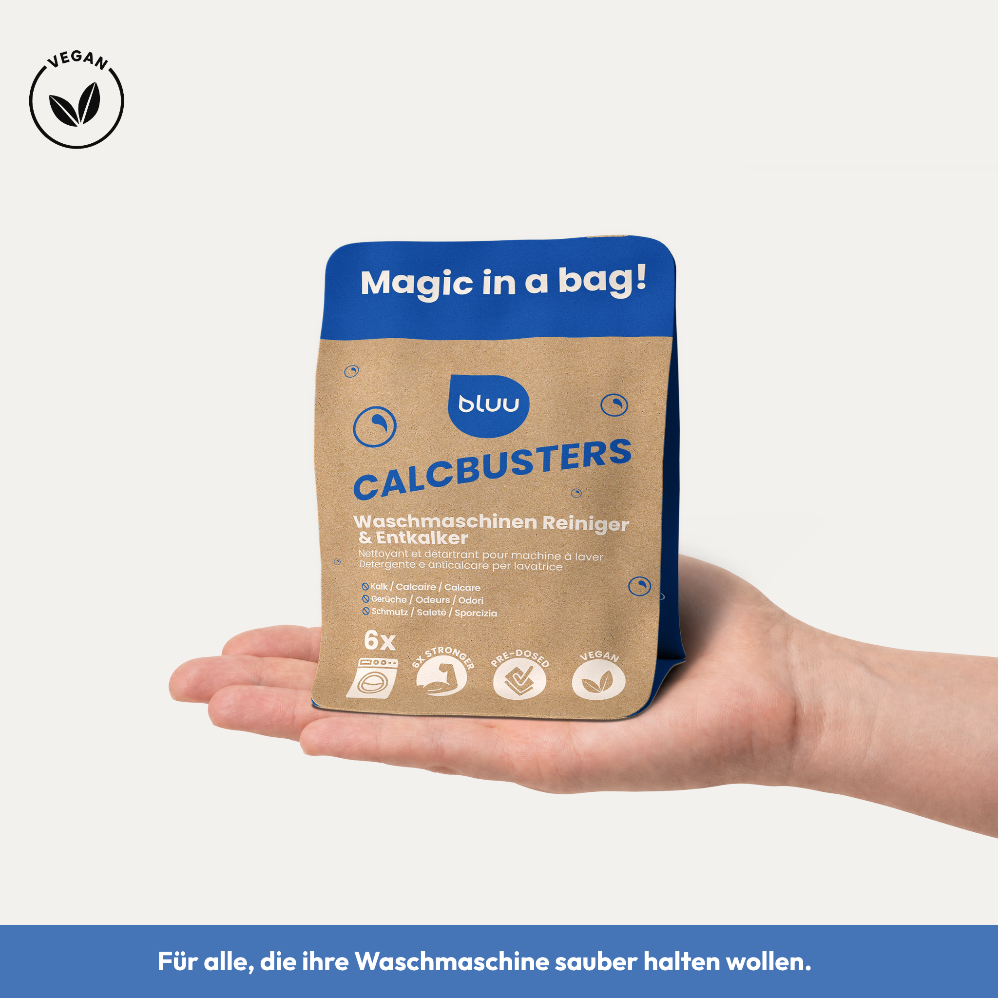 bluu calcbusters - Nettoyant & détartrant pour machines à laver