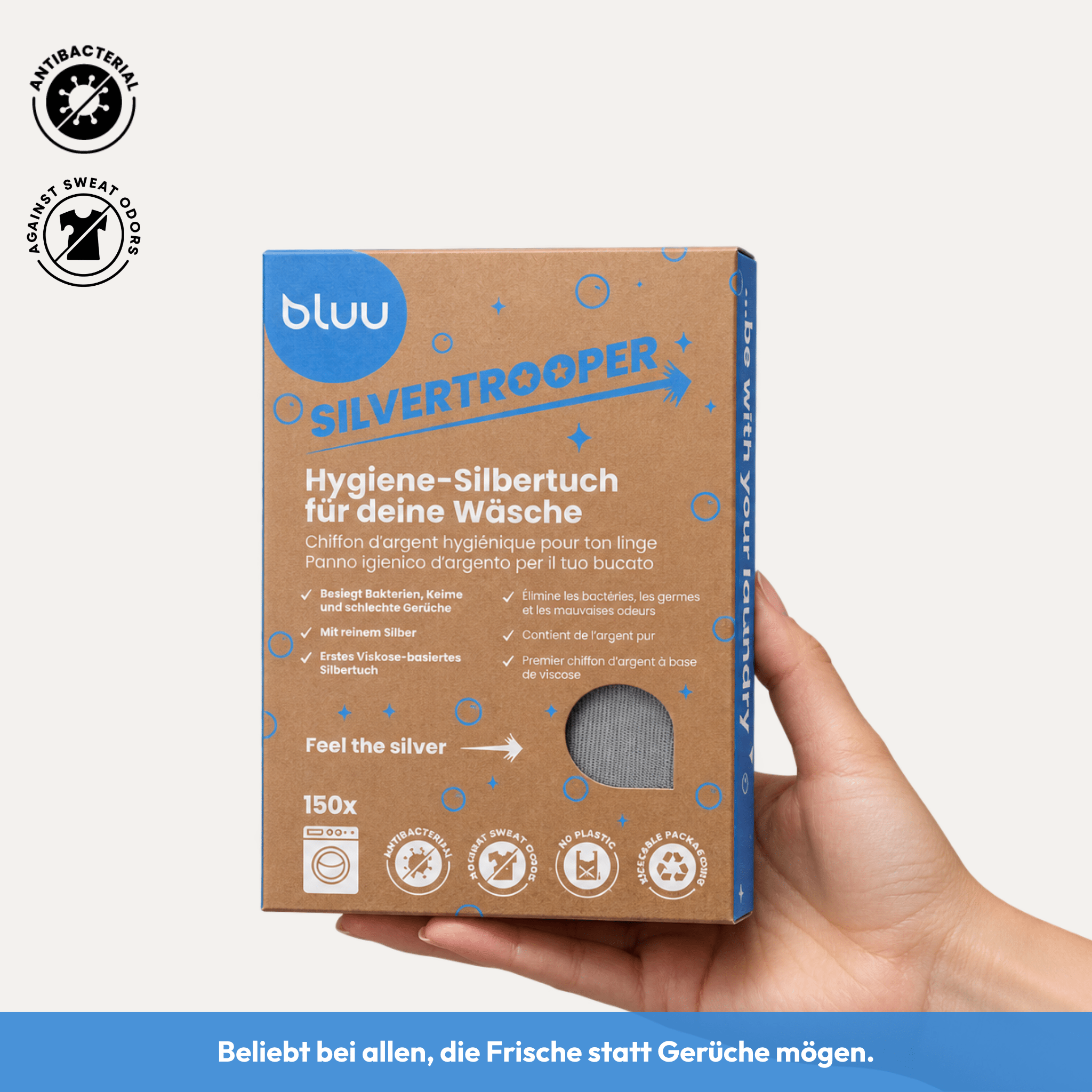 Hygiene Silbertuch - Silvertrooper - BL00090 - bluu - Die Waschsensation