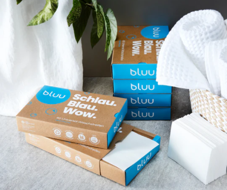 bluu Waschstreifen-Packungen mit Waschstreifen und Wäschenetz