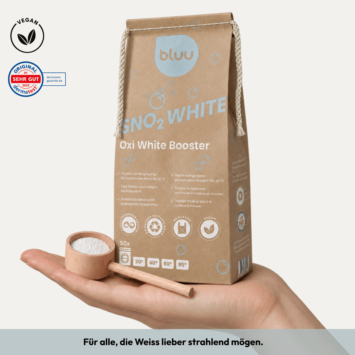 Oxi White Booster - SnO₂ White inkl. Dosierlöffel - BSET016 - bluu - Die Waschsensation