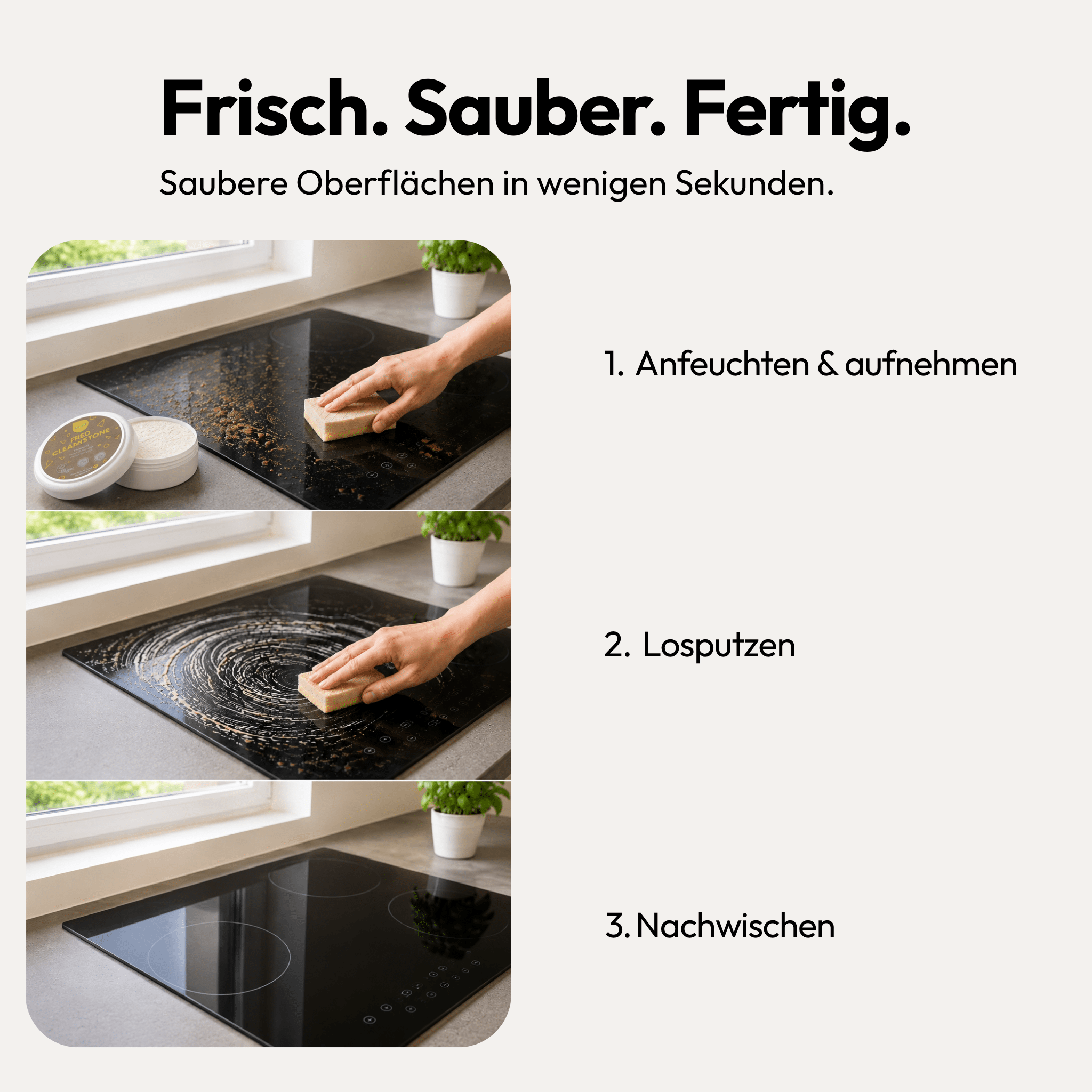 Putzstein - Fred Cleantstone - BL00095 - bluu - Die Waschsensation