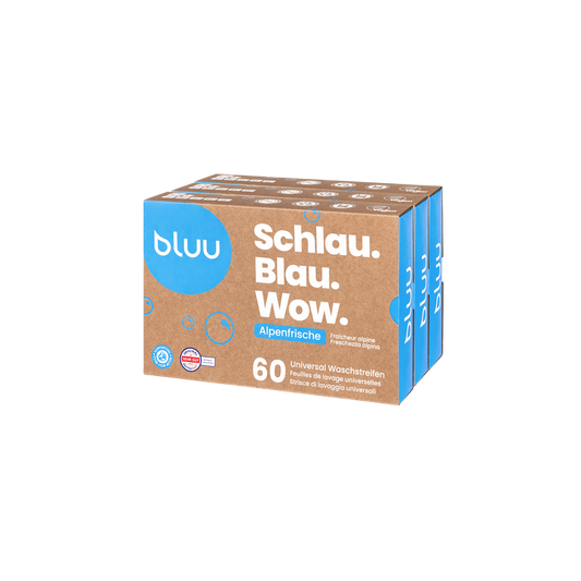 strisce di lavaggio bluu