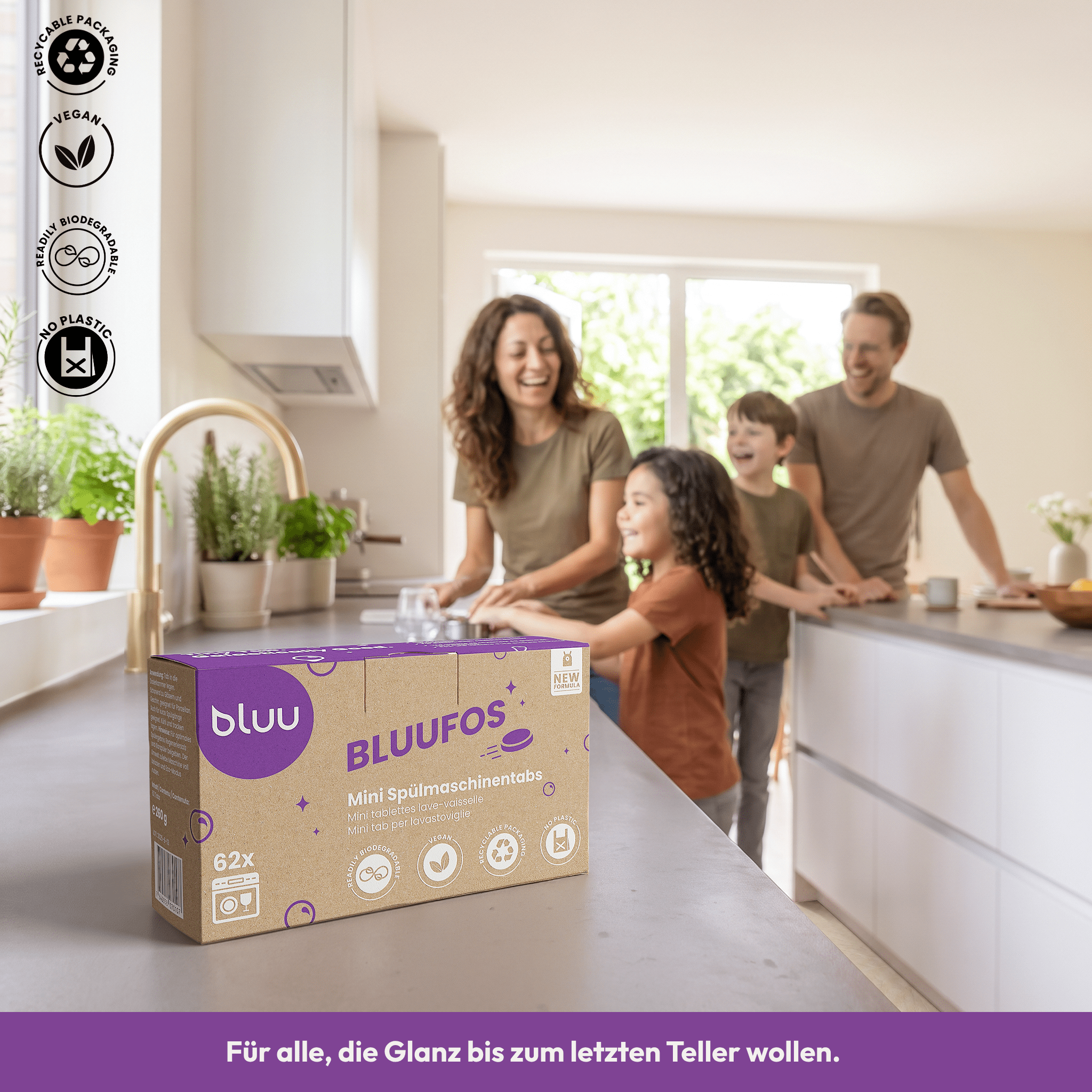Pastiglie per lavastoviglie - Bluufos  - BL00050 - bluu - La sensazione di lavaggio