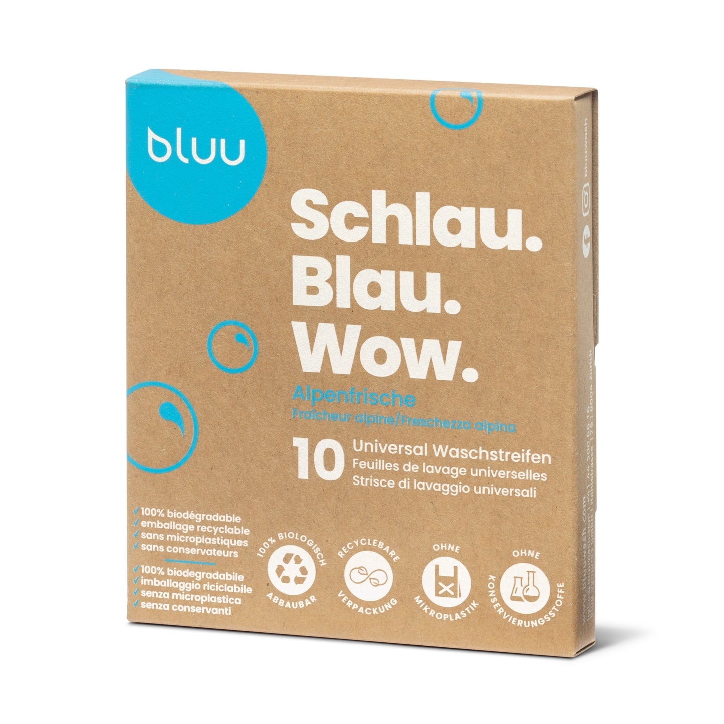 Alpenfrische 10er Box Travel - BL00021 - bluu - Die Waschsensation
